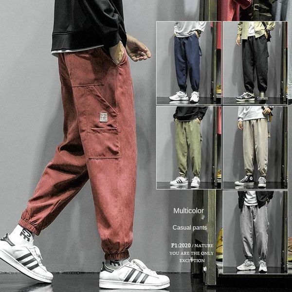 running pants autumn casual men's fashion hong kong style youth handsome wild loose nine-foot overalls training jogging men, Black;blue
running pants autumn casual men's fashion hong kong style youth handsome wild loose nine-foot overalls training jogging men, Black;blue
