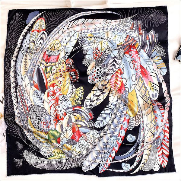 foulard satin scarf female silk head scarves for ladies hand rolled scarf 90 foulard luxe curling "plumes en fete, Blue;gray
foulard satin scarf female silk head scarves for ladies hand rolled scarf 90 foulard luxe curling "plumes en fete, Blue;gray