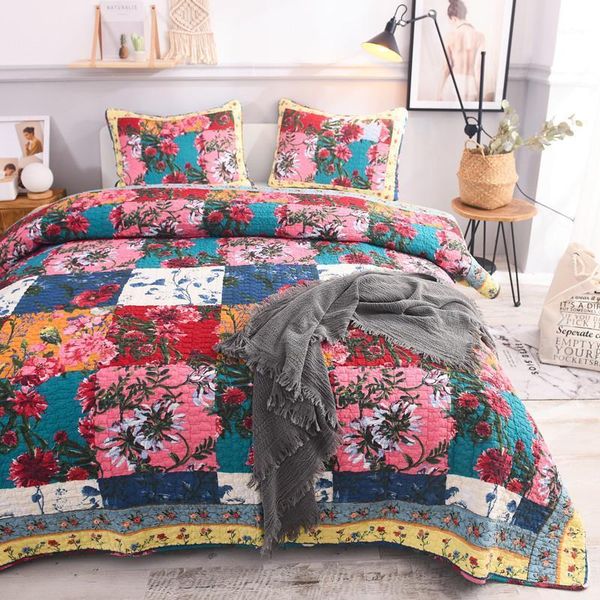 american flowers printed quilt set 3pcs bedspread quilted cotton quilts blanket bed covers shams king queen size coverlets1
american flowers printed quilt set 3pcs bedspread quilted cotton quilts blanket bed covers shams king queen size coverlets1