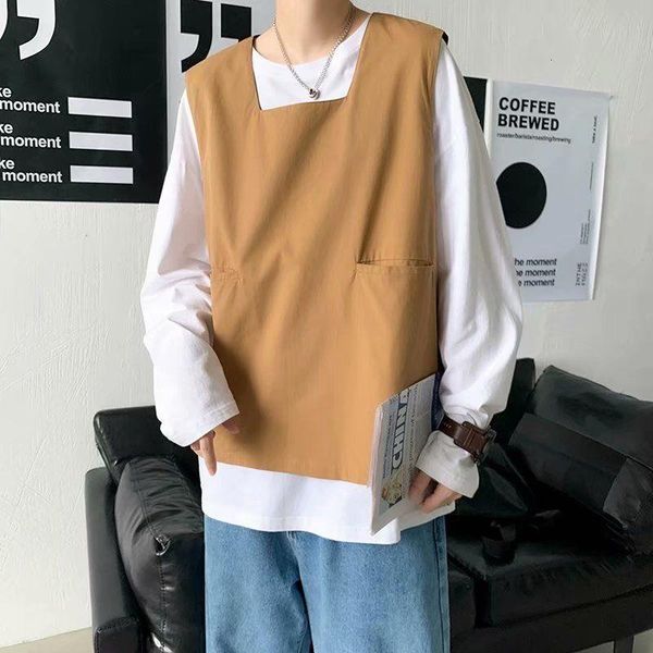 men's vests autumn pullover vest fashion solid color casual pocket tooling men streetwear wild loose hip-hop korean mens, Black;white
men's vests autumn pullover vest fashion solid color casual pocket tooling men streetwear wild loose hip-hop korean mens, Black;white