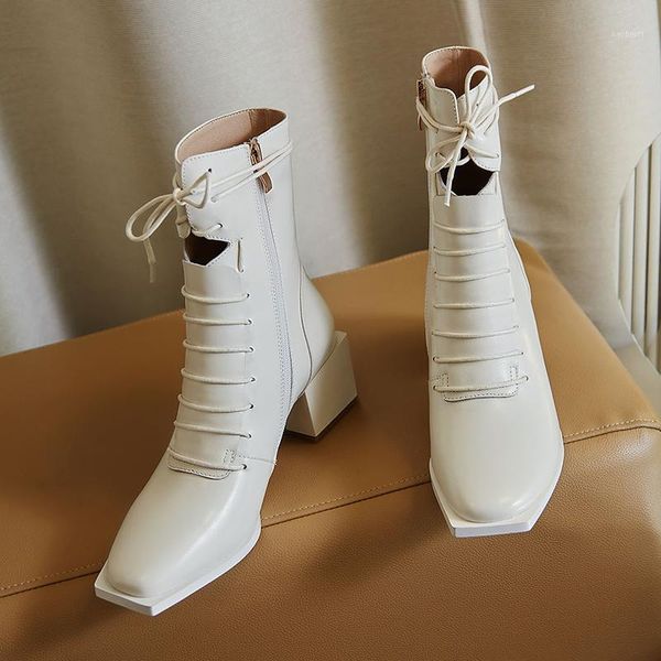 boots vintage retro genuine leather women ankle 2021 winter square toe thick heels pumps party office lady lace up shoes woman1, Black
boots vintage retro genuine leather women ankle 2021 winter square toe thick heels pumps party office lady lace up shoes woman1, Black