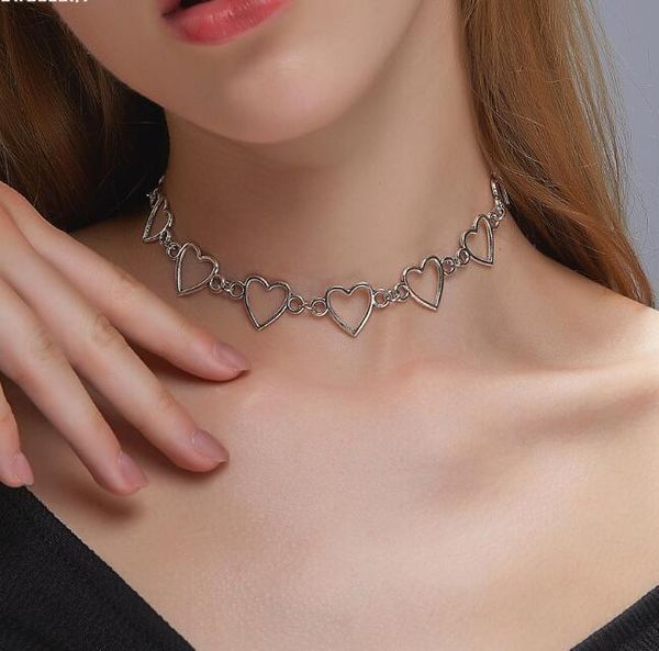 chokers hollow heart link chain choker necklaces for women golden necklace statement jewelry party gift girls, Golden;silver
chokers hollow heart link chain choker necklaces for women golden necklace statement jewelry party gift girls, Golden;silver