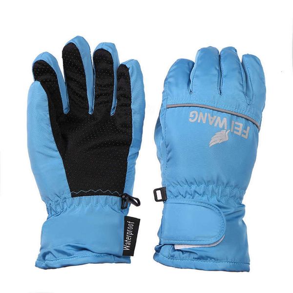 and autumn outdoor winter new warm gloves for men and women9kx8, Blue;gray