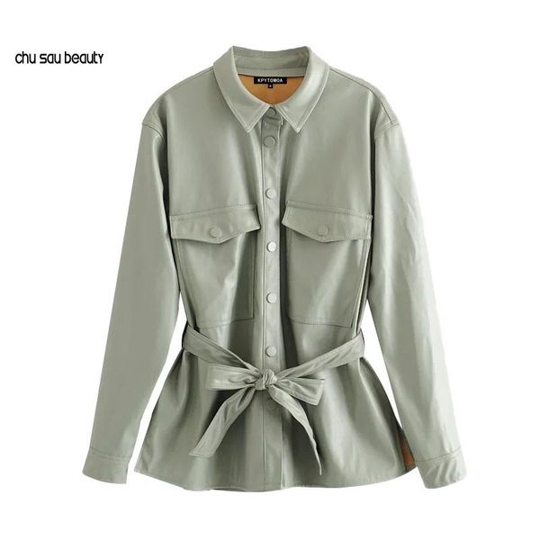 women 2021 street fashion pu faux leather with belt jacket coat vintage long sleeve pockets female outerwear chic c262, Black
women 2021 street fashion pu faux leather with belt jacket coat vintage long sleeve pockets female outerwear chic c262, Black