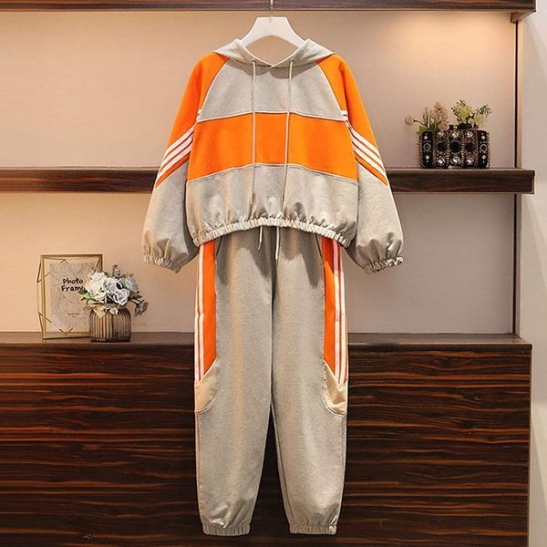 2020 spring new casual tracksuit for women two piece set hoodies loose sportswear 2 pieces running sports suit large sizes, Gray
2020 spring new casual tracksuit for women two piece set hoodies loose sportswear 2 pieces running sports suit large sizes, Gray