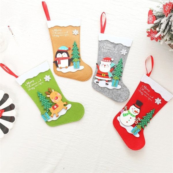 santa claus socks gift bag for children candy stocking bags 12pcs/lot christmas ornament xmas tree pendant snowman decorations 201119
santa claus socks gift bag for children candy stocking bags 12pcs/lot christmas ornament xmas tree pendant snowman decorations 201119