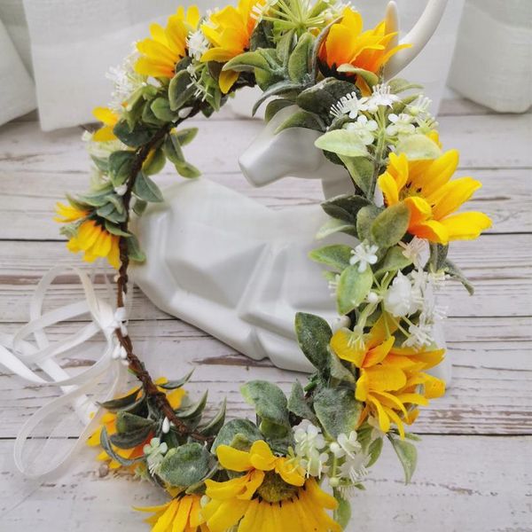 sun flower crown women wedding party headband women hair accessories girl rural floral garland wedding floral qylxon
sun flower crown women wedding party headband women hair accessories girl rural floral garland wedding floral qylxon