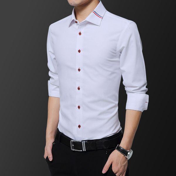 large oxford spinning long sleeve spring and autumn inch casual slim korean fashion square collar new men's shirt, White;black
large oxford spinning long sleeve spring and autumn inch casual slim korean fashion square collar new men's shirt, White;black