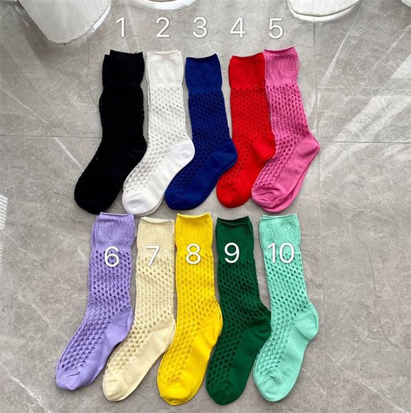 

letters hollow stockings latest style solid color sock tide street everyday socks for women 10 colors, Black