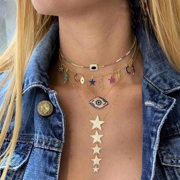 chains colorful multi charm charming luxury women necklace gold filled fashion statement necklaces, Silver
chains colorful multi charm charming luxury women necklace gold filled fashion statement necklaces, Silver