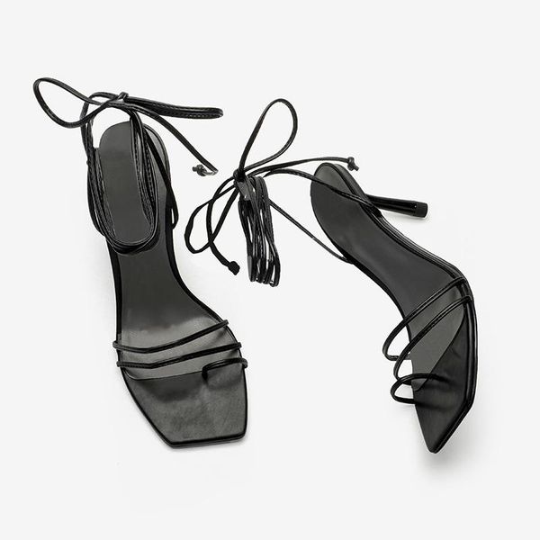women's sandals 2021 fashion 100 european and american style fine heel sandals ladies retro strap high-heeled, Black
women's sandals 2021 fashion 100 european and american style fine heel sandals ladies retro strap high-heeled, Black