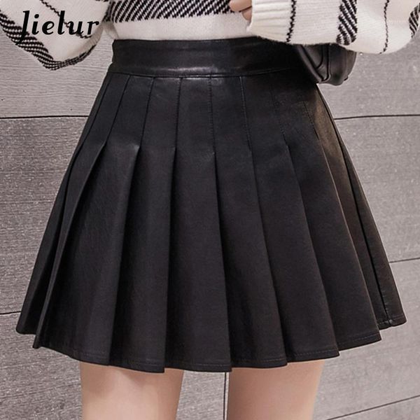 skirts pu autumn pleated skirt solid color leather winter womens slim saia faldas chic zipper high waist mini s-xl1, Black
skirts pu autumn pleated skirt solid color leather winter womens slim saia faldas chic zipper high waist mini s-xl1, Black