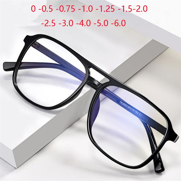 square finished myopia glasses anti-blue light big frame double beam myopes lunettes diopter 0 -0.5 -0.75 -1.0 -2.0 -2.5 t -6.0, White;black
square finished myopia glasses anti-blue light big frame double beam myopes lunettes diopter 0 -0.5 -0.75 -1.0 -2.0 -2.5 t -6.0, White;black