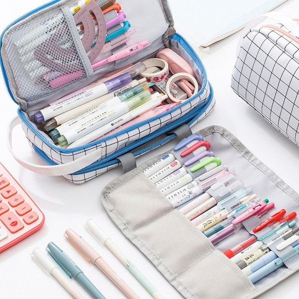 large capacity pencil case multifunction roll pencil bag cute grid canvas pencilcase gifts stationery pen pouch back to school1
large capacity pencil case multifunction roll pencil bag cute grid canvas pencilcase gifts stationery pen pouch back to school1