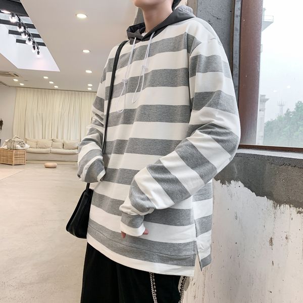 2021 new men's hooded hoodie fashionable , stripe wild comfortable male hoodies, neck-jumpers streetwear casual. 4gu2, Black
2021 new men's hooded hoodie fashionable , stripe wild comfortable male hoodies, neck-jumpers streetwear casual. 4gu2, Black