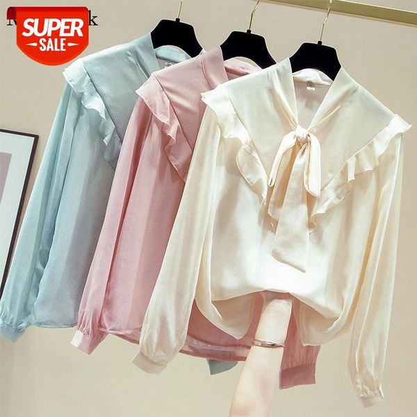 new korean ruffles vintage chiffon blouse women long sleeve women shirts blouses office blouses casual blusas mujer 11594 #qo22, White
new korean ruffles vintage chiffon blouse women long sleeve women shirts blouses office blouses casual blusas mujer 11594 #qo22, White