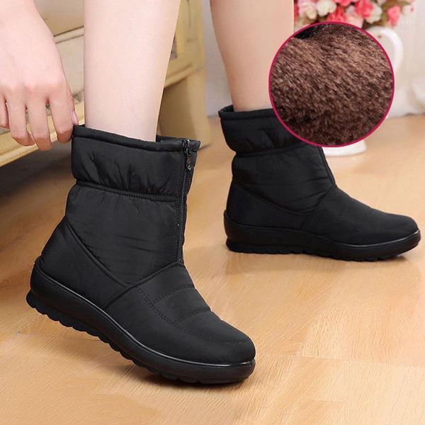 boots women winter warm snow ankle anti-slip waterproof slip on outdoor shoes woman mid-calf plush mujer j551, Black
boots women winter warm snow ankle anti-slip waterproof slip on outdoor shoes woman mid-calf plush mujer j551, Black