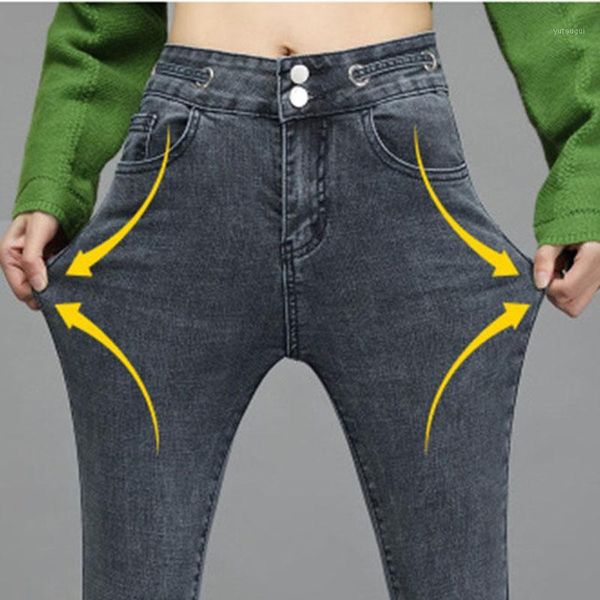 2020 winter thicken high stretch waist women elastic skinny pencil jeans leggins with buttons black blue denim trousers pants1
2020 winter thicken high stretch waist women elastic skinny pencil jeans leggins with buttons black blue denim trousers pants1