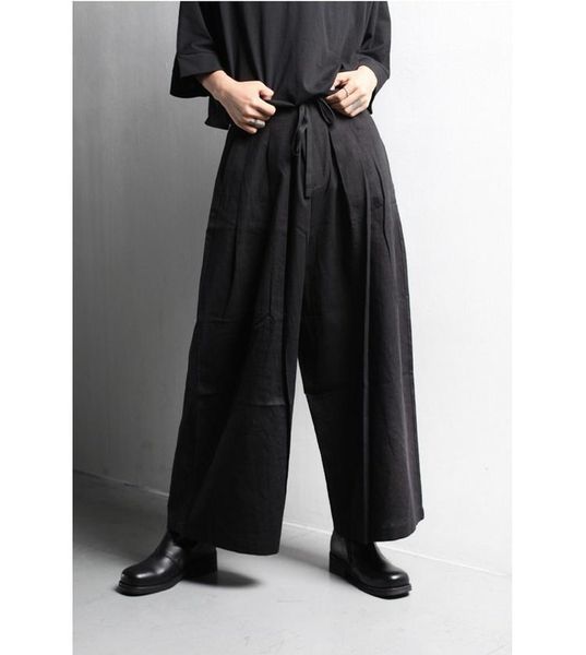 men's pants mr. self made spring and summer women's personalized drawstring wide leg japanese korean style loose fat, Black
men's pants mr. self made spring and summer women's personalized drawstring wide leg japanese korean style loose fat, Black