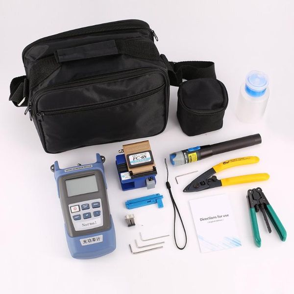 ftth fiber optic tool kit fiber cleaver fc-6s optical power meter cable wire stripper visual fault locator 5mw
ftth fiber optic tool kit fiber cleaver fc-6s optical power meter cable wire stripper visual fault locator 5mw