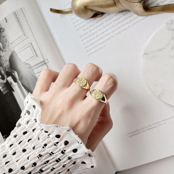 925 sterling silver ring virgin mary gold round ring vintage pattern index finger fashion simple retro boy female jewelry, Golden;silver
925 sterling silver ring virgin mary gold round ring vintage pattern index finger fashion simple retro boy female jewelry, Golden;silver