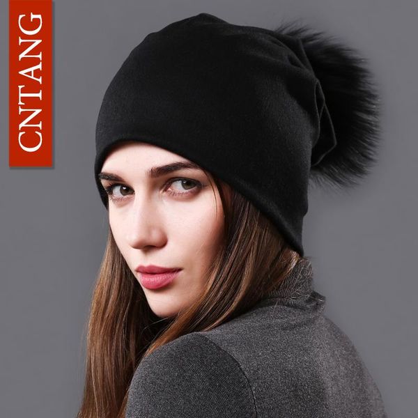 cntang female natural raccoon fur pompom hats beanies autumn winter warm solid caps for women fashion cotton skullies thin hat, Blue;gray
cntang female natural raccoon fur pompom hats beanies autumn winter warm solid caps for women fashion cotton skullies thin hat, Blue;gray