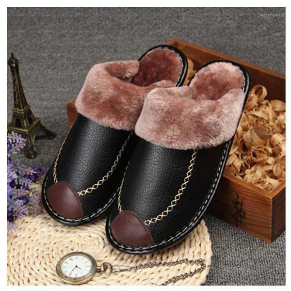 winter men's slippers genuine leather home indoor non-slip thermal shoes men 2020 new warm winter slippers zapatillas mujer casa1, Black
winter men's slippers genuine leather home indoor non-slip thermal shoes men 2020 new warm winter slippers zapatillas mujer casa1, Black
