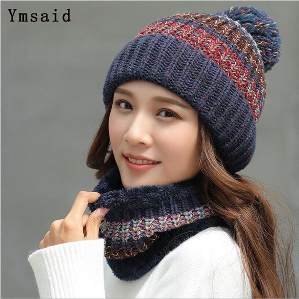 beanie/skull caps ymsaid 2021 fashion winter hat thick women's warm pom poms hats for female girl knitted beanies cap neck warmer, Blue;gray
beanie/skull caps ymsaid 2021 fashion winter hat thick women's warm pom poms hats for female girl knitted beanies cap neck warmer, Blue;gray