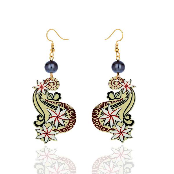 earrings of fashion holiday earring jewelry dangling flower conch acrylic drop accessories hawaiian earrings for women gifts, Silver
earrings of fashion holiday earring jewelry dangling flower conch acrylic drop accessories hawaiian earrings for women gifts, Silver