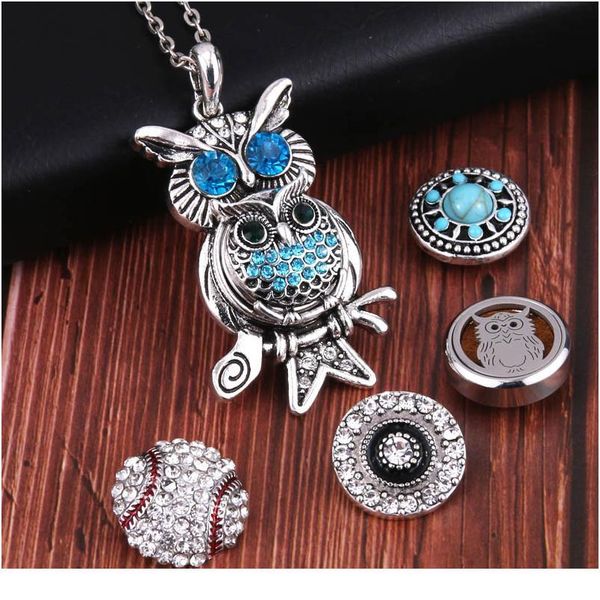 boom life new owl snap necklace vintage snap pendant necklace with chains fit 18mm 20mm snap buttons bbywxw, Silver
boom life new owl snap necklace vintage snap pendant necklace with chains fit 18mm 20mm snap buttons bbywxw, Silver