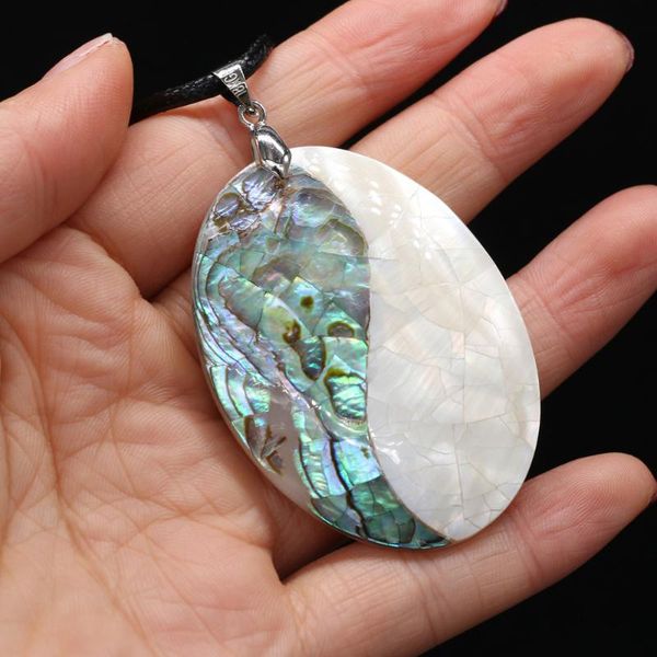 chains natural shell necklace with egg-shaped eight diagrams pendant leather cord 2mm charms for elegant women love romantic gift, Silver
chains natural shell necklace with egg-shaped eight diagrams pendant leather cord 2mm charms for elegant women love romantic gift, Silver