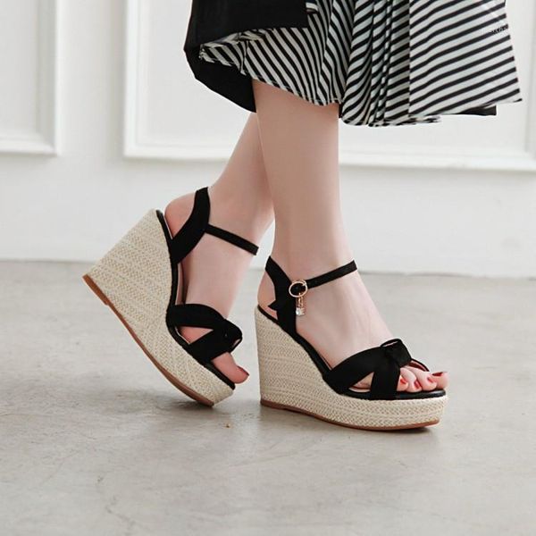 big size wedges shoes for women sandals women shoeswoman ladies summer butterfly-knotted sloping heel sandals1, Black
big size wedges shoes for women sandals women shoeswoman ladies summer butterfly-knotted sloping heel sandals1, Black