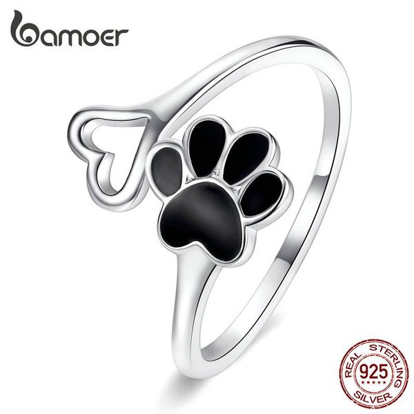 bamoer authentic sterling silver 925 black enamel dog paw heart adjustable finger rings for women jewelry accessories scr584 201006, Golden;silver
bamoer authentic sterling silver 925 black enamel dog paw heart adjustable finger rings for women jewelry accessories scr584 201006, Golden;silver