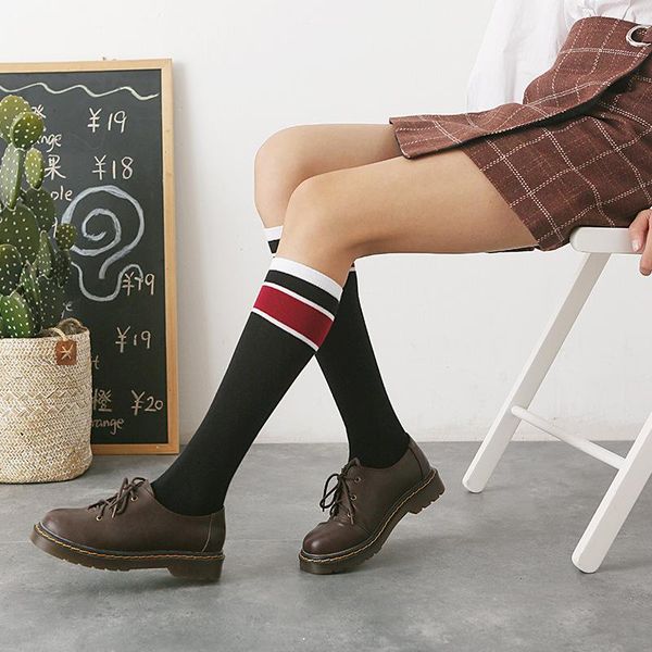 socks & hosiery 2021 stocking autumn and winter knee japanese two bars color matching cotton women was thin long tube calf ladies, Black;white
socks & hosiery 2021 stocking autumn and winter knee japanese two bars color matching cotton women was thin long tube calf ladies, Black;white