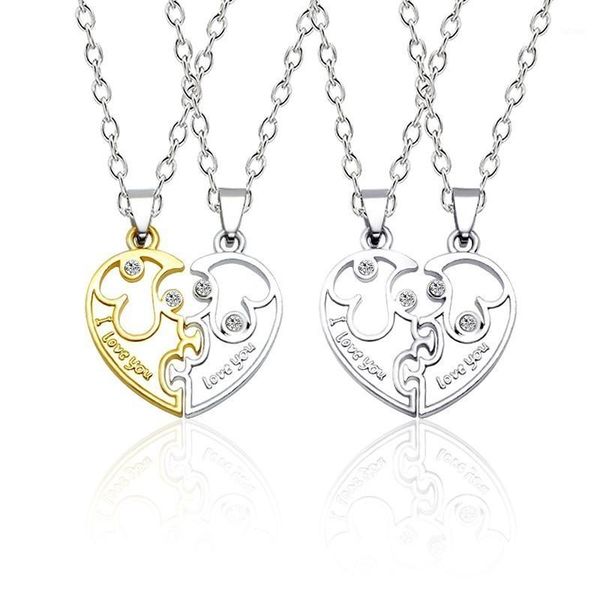 2 pcs friends necklace for women and men couple necklaces heart pendant couple lovers jewelry valentine's gifts1, Silver
2 pcs friends necklace for women and men couple necklaces heart pendant couple lovers jewelry valentine's gifts1, Silver