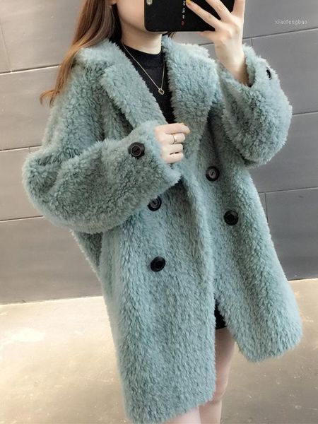 2020 women clothing winter outerwear real coats avocado green sheep shearing coat girls long section of fur coat 10221, Black
2020 women clothing winter outerwear real coats avocado green sheep shearing coat girls long section of fur coat 10221, Black