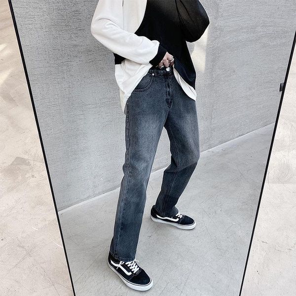 men's jeans 2021 autumn and winter youth korean version of ins gradient fashion casual harajuku style straight pants, Blue
men's jeans 2021 autumn and winter youth korean version of ins gradient fashion casual harajuku style straight pants, Blue