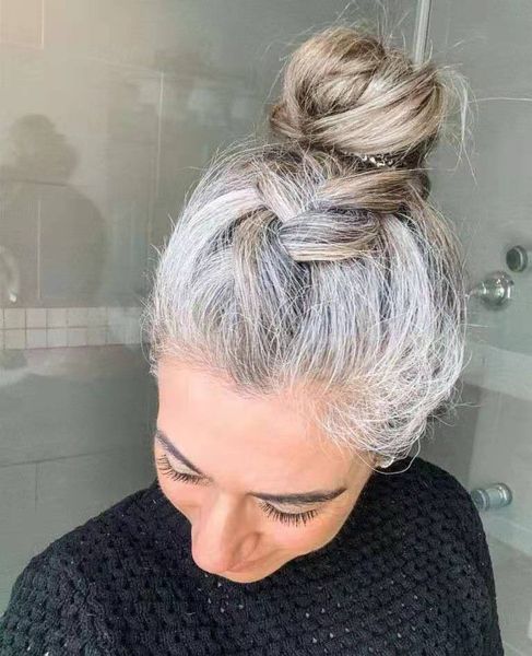 salt and pepper hair going out gray long sleek silky straight grey pony tail hairpiece wraps ponytail with drawstring clip ins 120g, Black
salt and pepper hair going out gray long sleek silky straight grey pony tail hairpiece wraps ponytail with drawstring clip ins 120g, Black