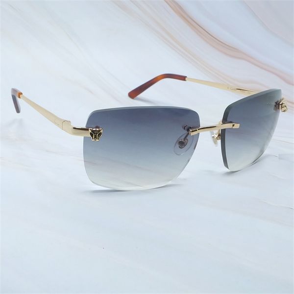 panther tint sunglasses fashion sunglasses designer cariter sun glasses summer rimless glasses women and mens brand eyewear, White;black
panther tint sunglasses fashion sunglasses designer cariter sun glasses summer rimless glasses women and mens brand eyewear, White;black