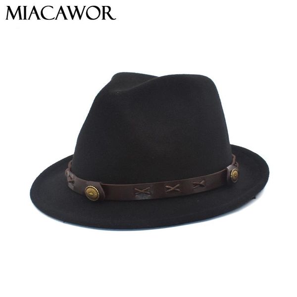 miacawor women's fashion fedoras men fashion jazz hat summer spring black woolen blend cap outdoor casual hat f92, Blue;gray
miacawor women's fashion fedoras men fashion jazz hat summer spring black woolen blend cap outdoor casual hat f92, Blue;gray
