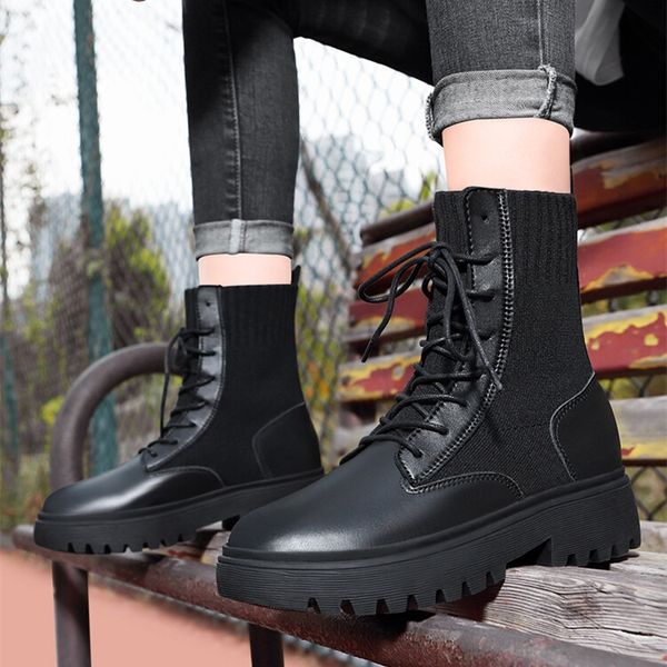 2020 new leather platform martin boots plush lace-up black women's shoes waterproof fashion increase luxury designer women boots 36-40
2020 new leather platform martin boots plush lace-up black women's shoes waterproof fashion increase luxury designer women boots 36-40