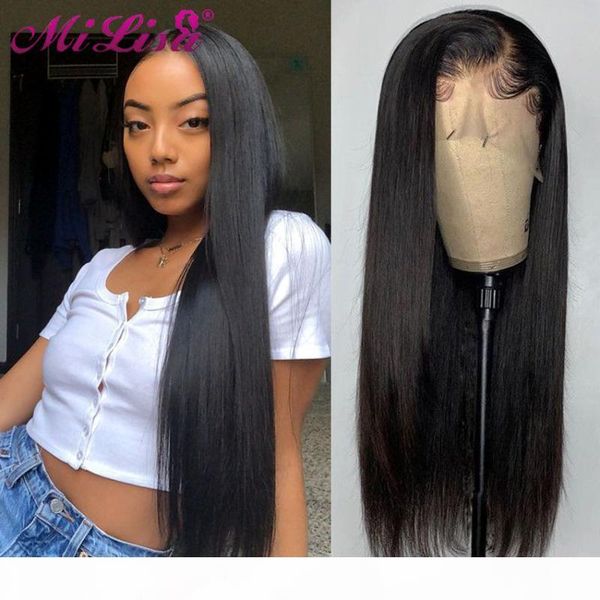 mi lisa 28 30 inch 13x4 lace front human hair wigs pre plucked brazilian straight remy lace frontal wig for black women full, Black;brown
mi lisa 28 30 inch 13x4 lace front human hair wigs pre plucked brazilian straight remy lace frontal wig for black women full, Black;brown