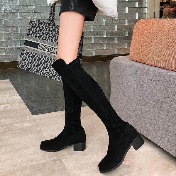 boots aimeigao 2021 winter casual suede long women slim med heel flock shoes female slip-on over-the-knee round toe woman1, Black
boots aimeigao 2021 winter casual suede long women slim med heel flock shoes female slip-on over-the-knee round toe woman1, Black