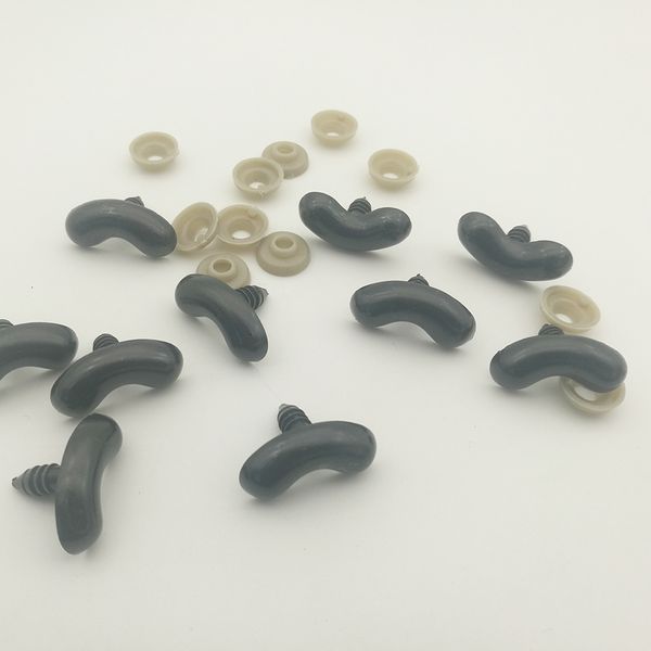 10pcs craft diy black bent doll nose (with washers) plastic safety mouth for teddy bear stuffed toys snap animal scrapbooking
10pcs craft diy black bent doll nose (with washers) plastic safety mouth for teddy bear stuffed toys snap animal scrapbooking