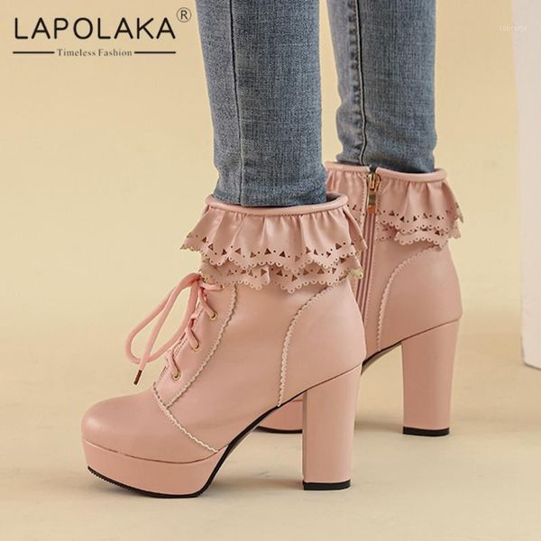 lapolaka 2020 new arrivals plus size 48 ruffles platform office lady boots woman shoes zip up chunky heels autumn winter boots1, Black
lapolaka 2020 new arrivals plus size 48 ruffles platform office lady boots woman shoes zip up chunky heels autumn winter boots1, Black