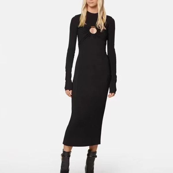 casual dresses high end luxury summer women mid-waist mid-length commuter knit solid color long sleeve black hedging boutique dress1, Black;gray
casual dresses high end luxury summer women mid-waist mid-length commuter knit solid color long sleeve black hedging boutique dress1, Black;gray