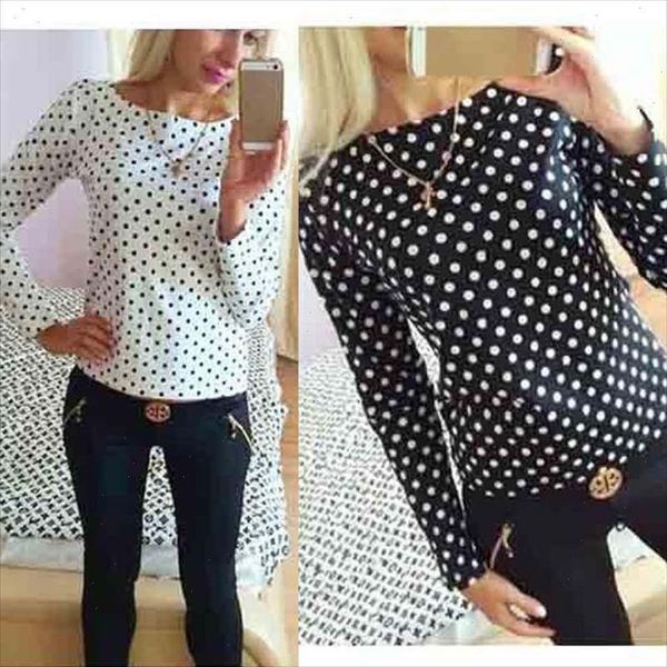 womens clothing autumn women bodycon long sleeve polka dot casual blouse chiffon shirt tee, White
womens clothing autumn women bodycon long sleeve polka dot casual blouse chiffon shirt tee, White