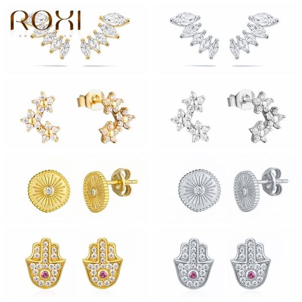 stud roxi ins crystals flowers hands sun earrings for women gift fine jewelry piercing 925 sterling silver pendientes, Golden;silver
stud roxi ins crystals flowers hands sun earrings for women gift fine jewelry piercing 925 sterling silver pendientes, Golden;silver
