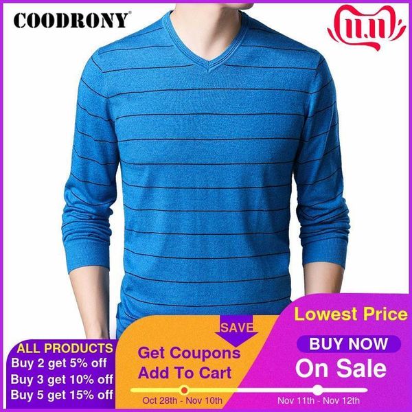 coodrony brand sweater men spring autumn v-neck pull homme cotton wool pullover men striped knitwear shirts mens sweaters c1047 201104, White;black
coodrony brand sweater men spring autumn v-neck pull homme cotton wool pullover men striped knitwear shirts mens sweaters c1047 201104, White;black
