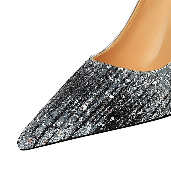 spring autumn fashion women gold 10cm extreme high heels pumps designer bling cinderella valentine wedding shoes plus sizemultifunction, Black
spring autumn fashion women gold 10cm extreme high heels pumps designer bling cinderella valentine wedding shoes plus sizemultifunction, Black